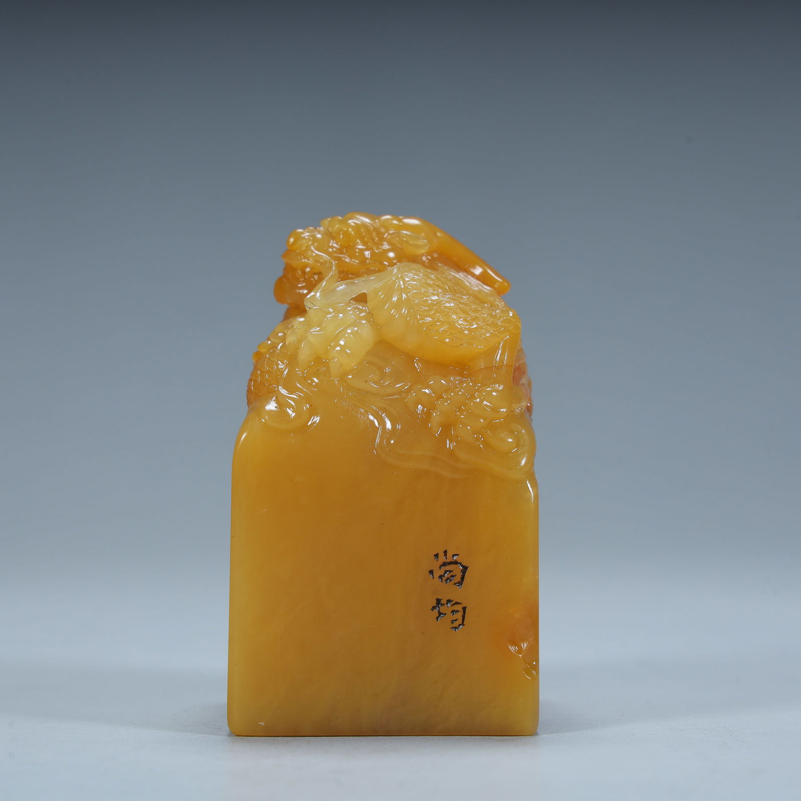 A Qing Dynasty Shoushan stone dragon pattern seal - 3