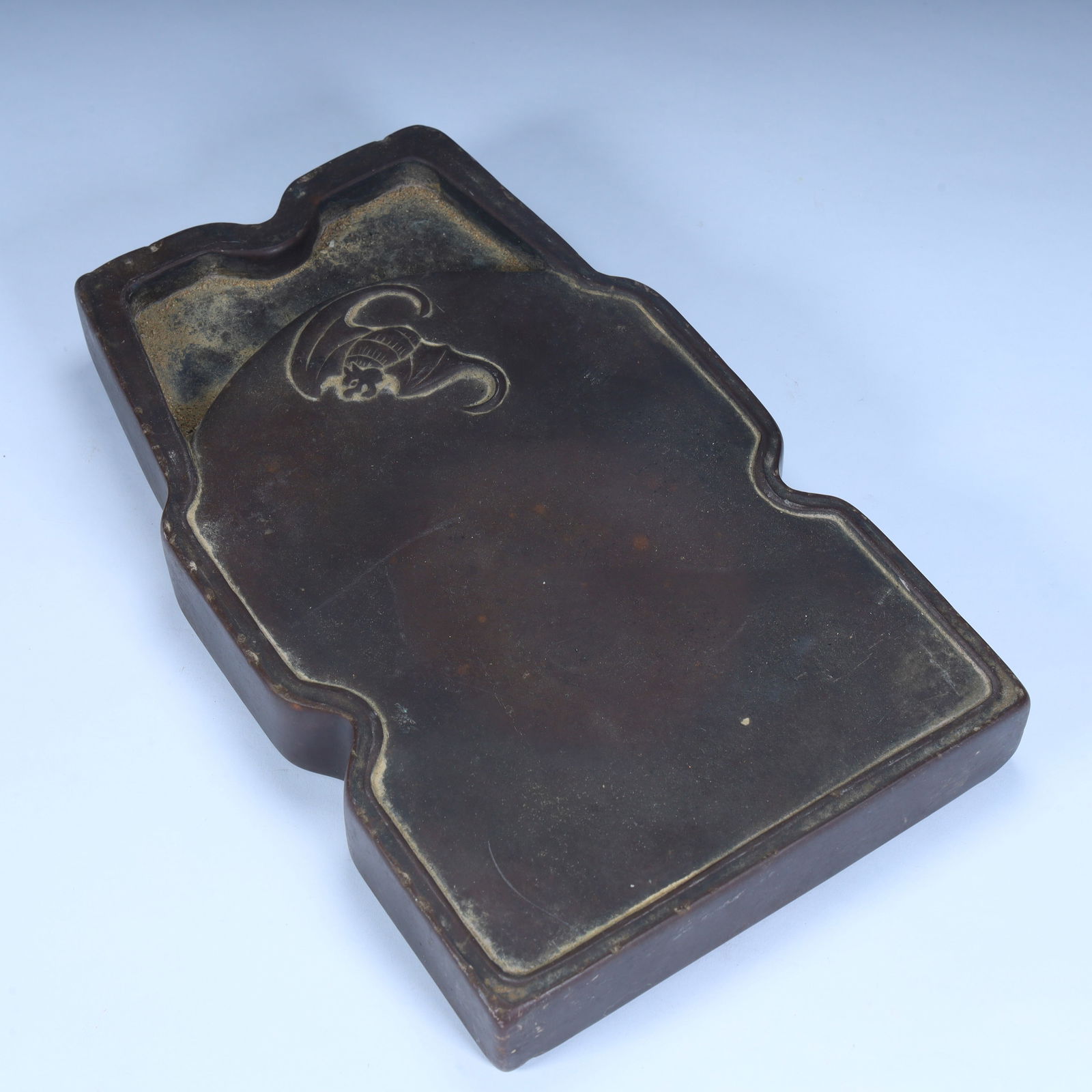 A Qing Dynasty stone "blessing in front of your eyes" patterned inkstone (1 of 10)