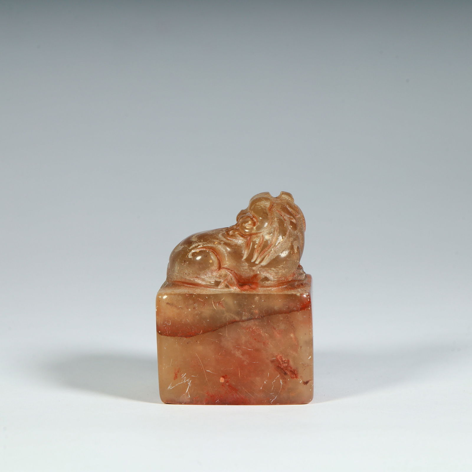 A Shoushan stone beast button seal - 5