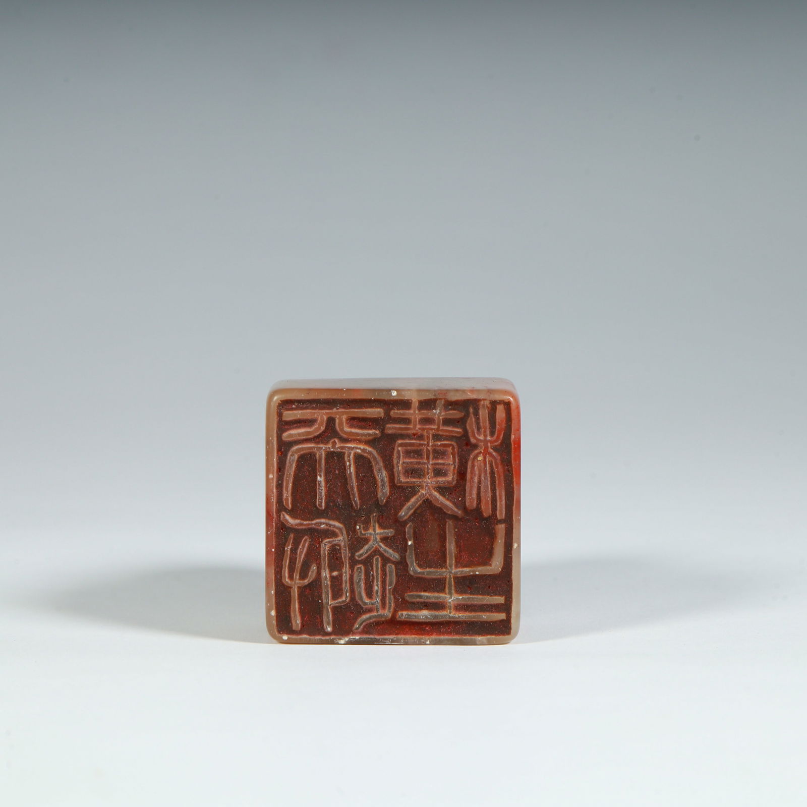 A Shoushan stone beast button seal - 9