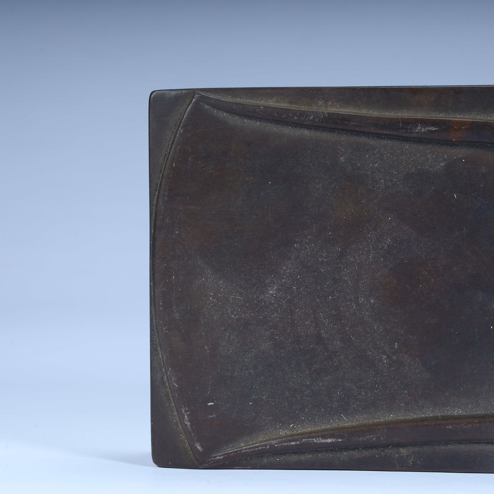 A rectangular inkstone with a dragon pattern in the Qing Dynasty - 7