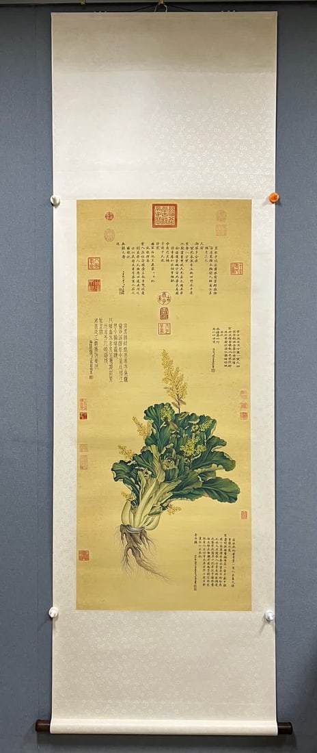 A work by Jiang Tingxi: Jiang Tingxi's works SIZE: Core 57x134cm (Silk vertical axis) (The Dimensions Of All Batches Are Manually Measured.If You Need More Detailed Information, Please Contact Our Customer Service Before