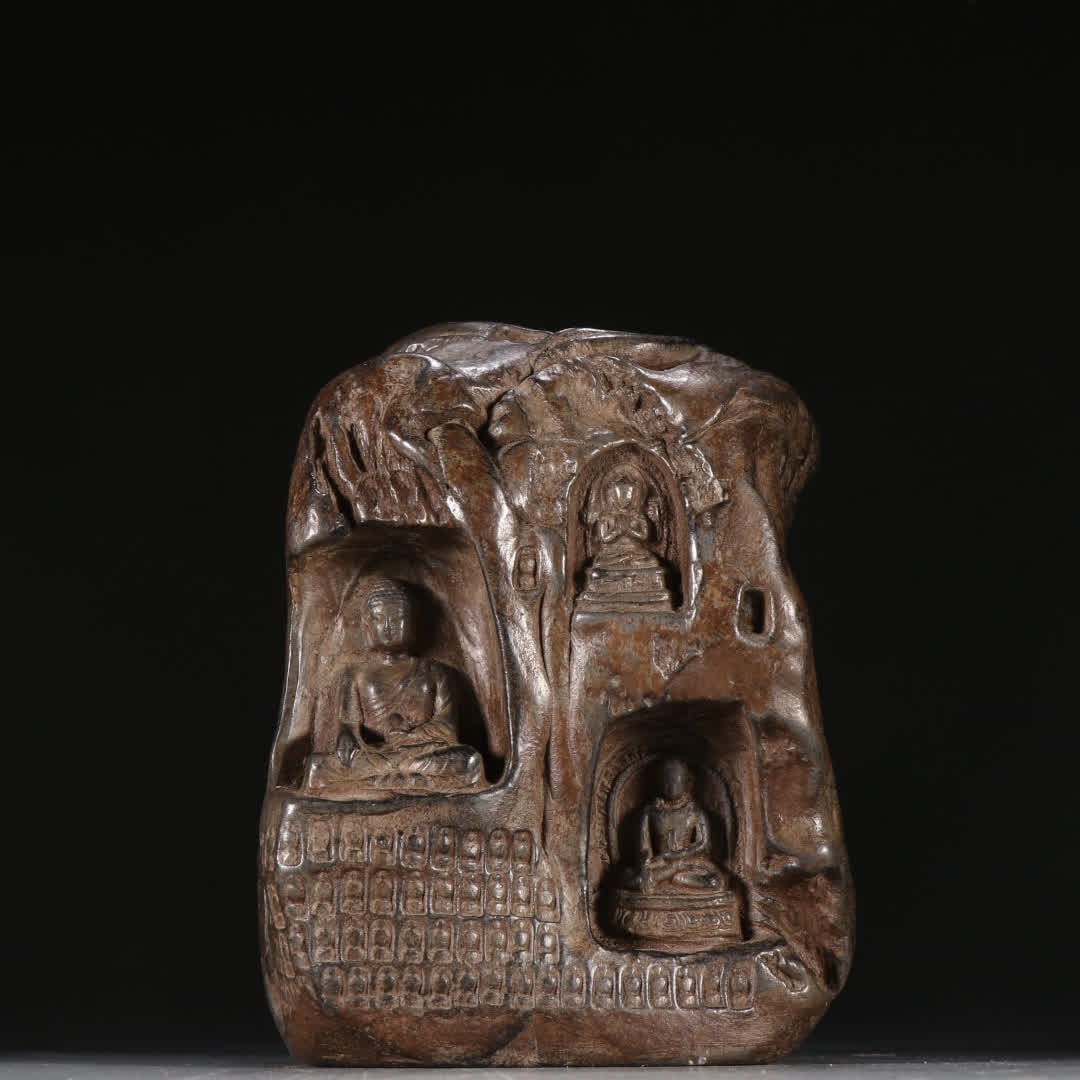 A stone carved Buddhist cave in the Qing Dynasty (1 of 9)