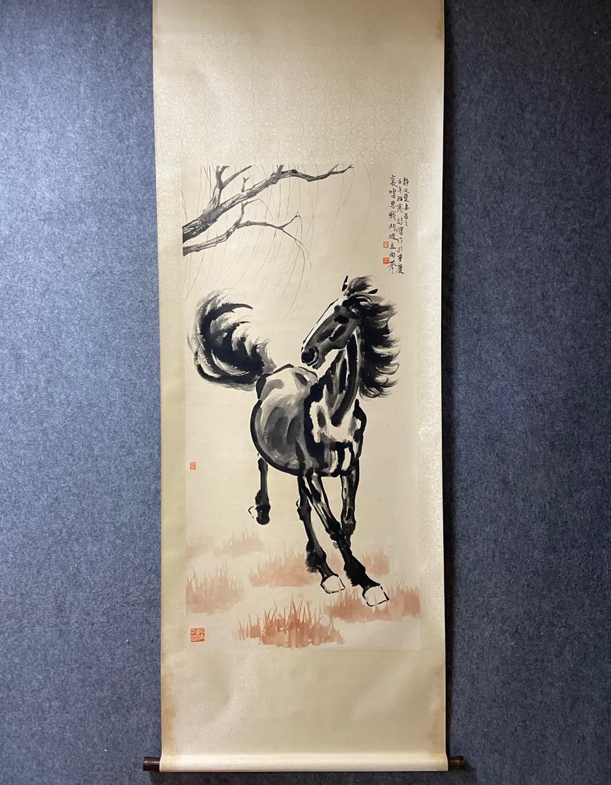 A painting of Xu Beihong's "Horse" (1 of 9)