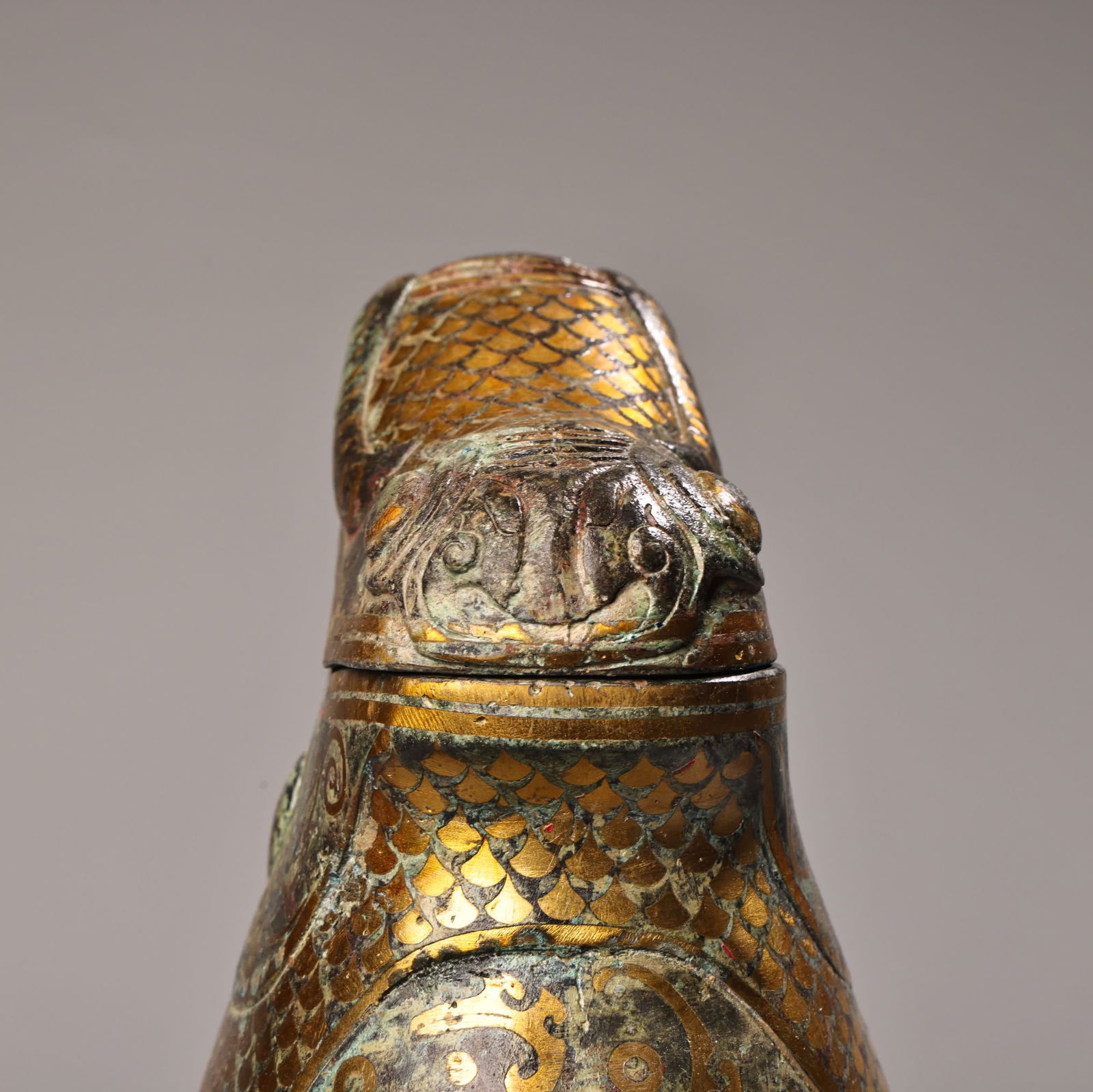 A bronze goldfish pot - 10