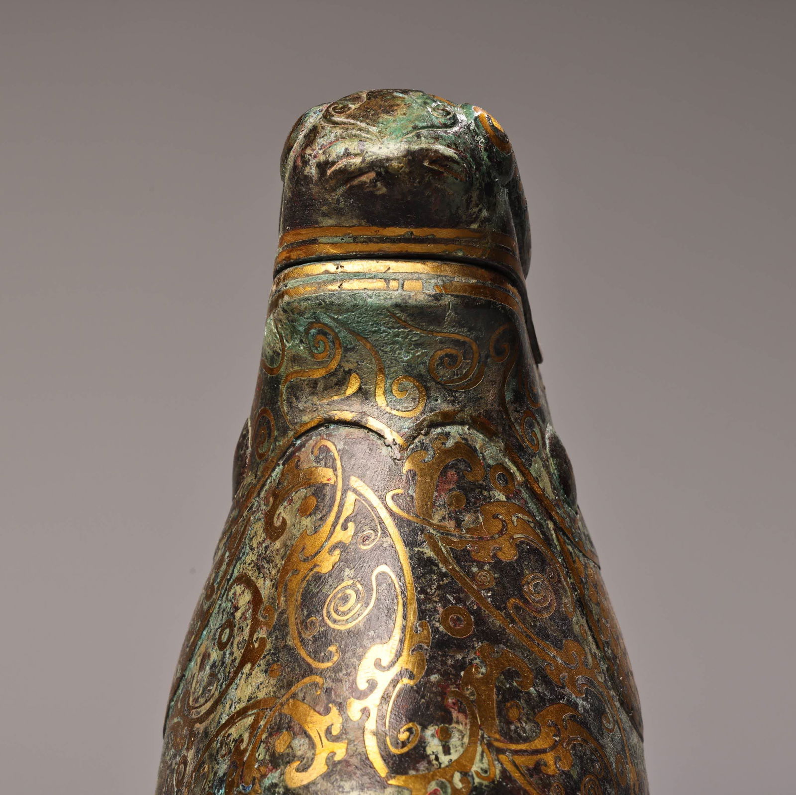 A bronze goldfish pot - 12