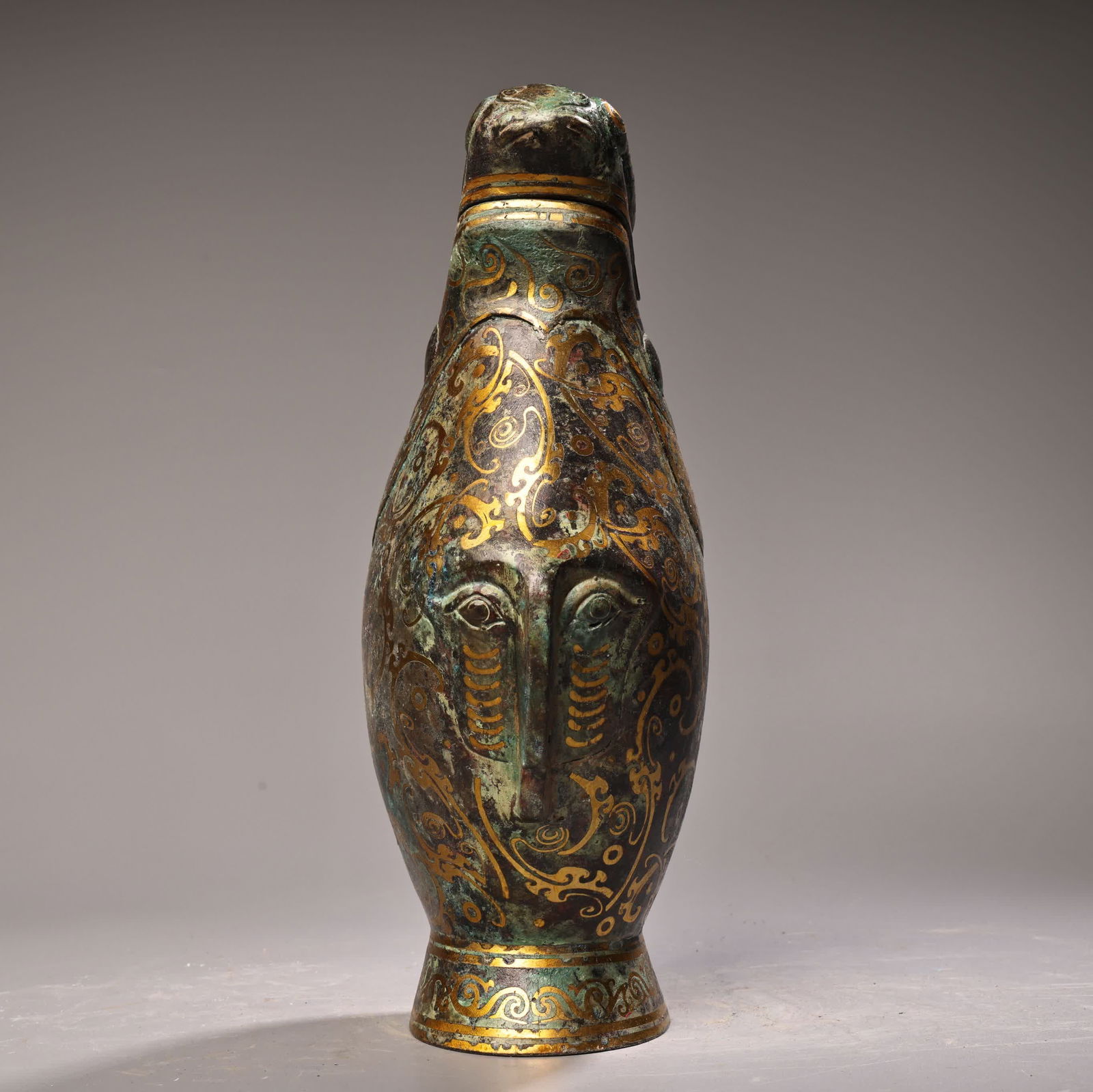 A bronze goldfish pot - 2