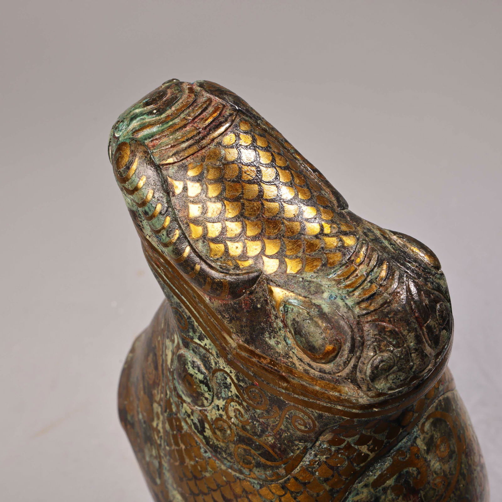 A bronze goldfish pot - 4