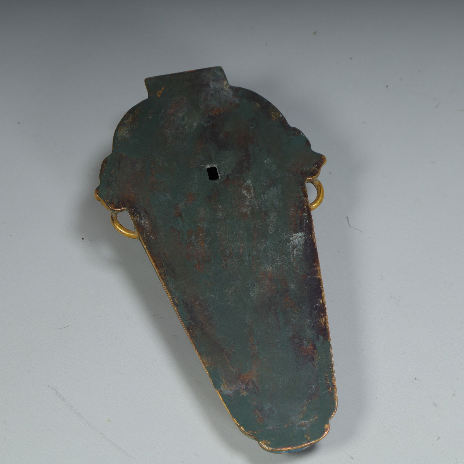 A clear cloisonné "red cloud dragon pattern" double wall bottle - 11