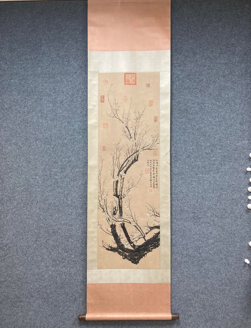 A picture of Wang Yuanzhang's cold plum (1 of 9)