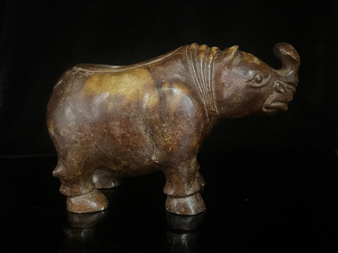 A Han Dynasty jade cow beast (1 of 9)