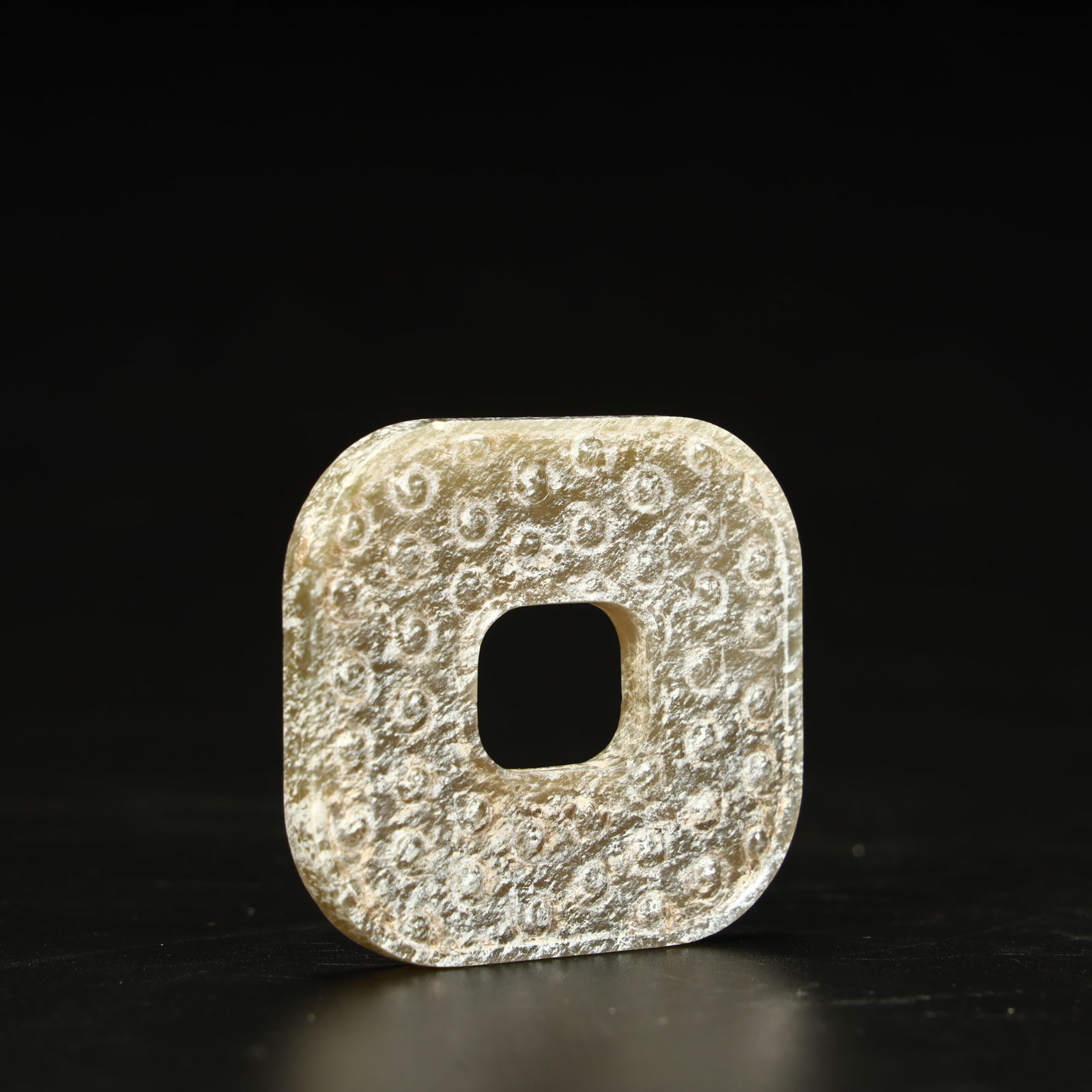 A grain pattern jade square - 2