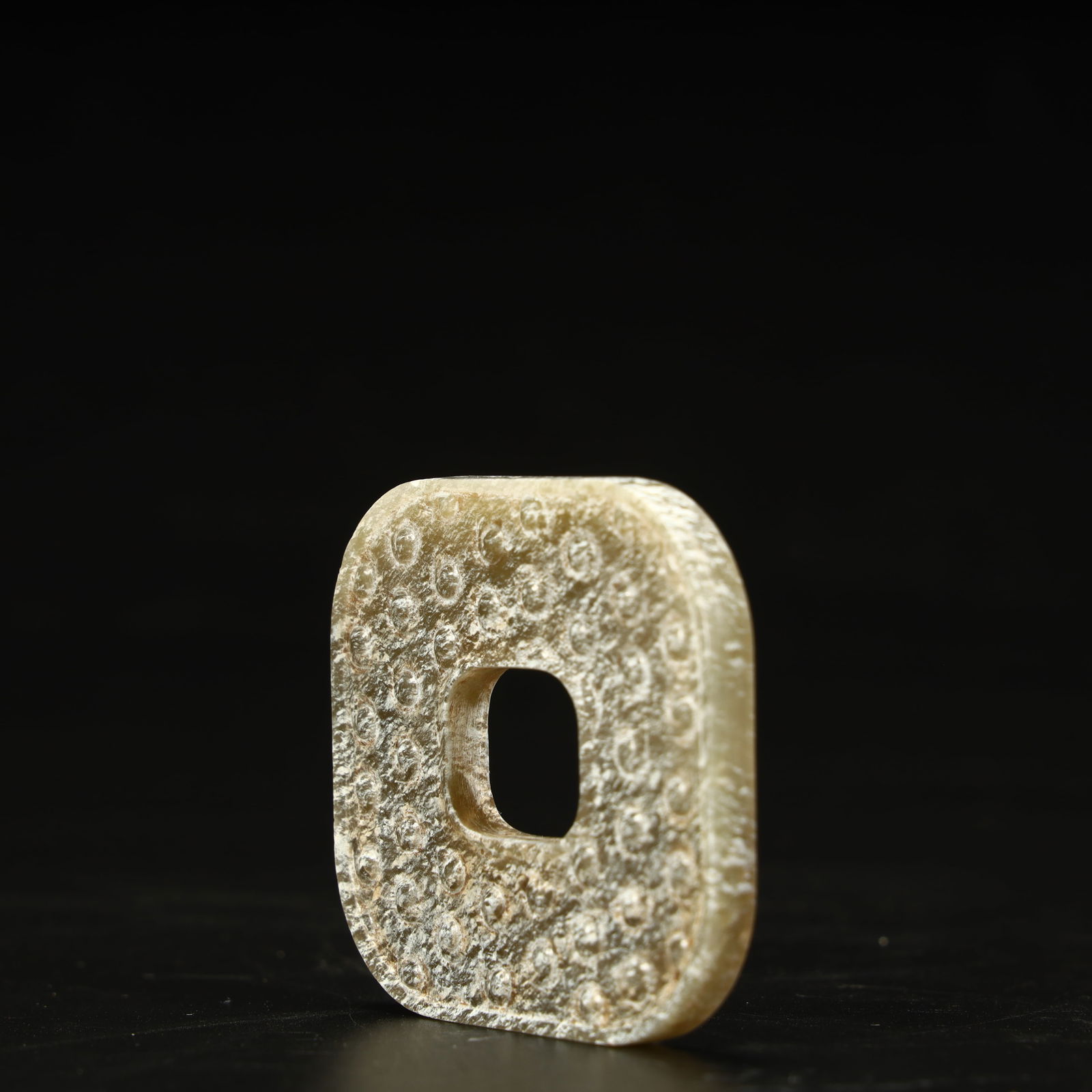 A grain pattern jade square - 3