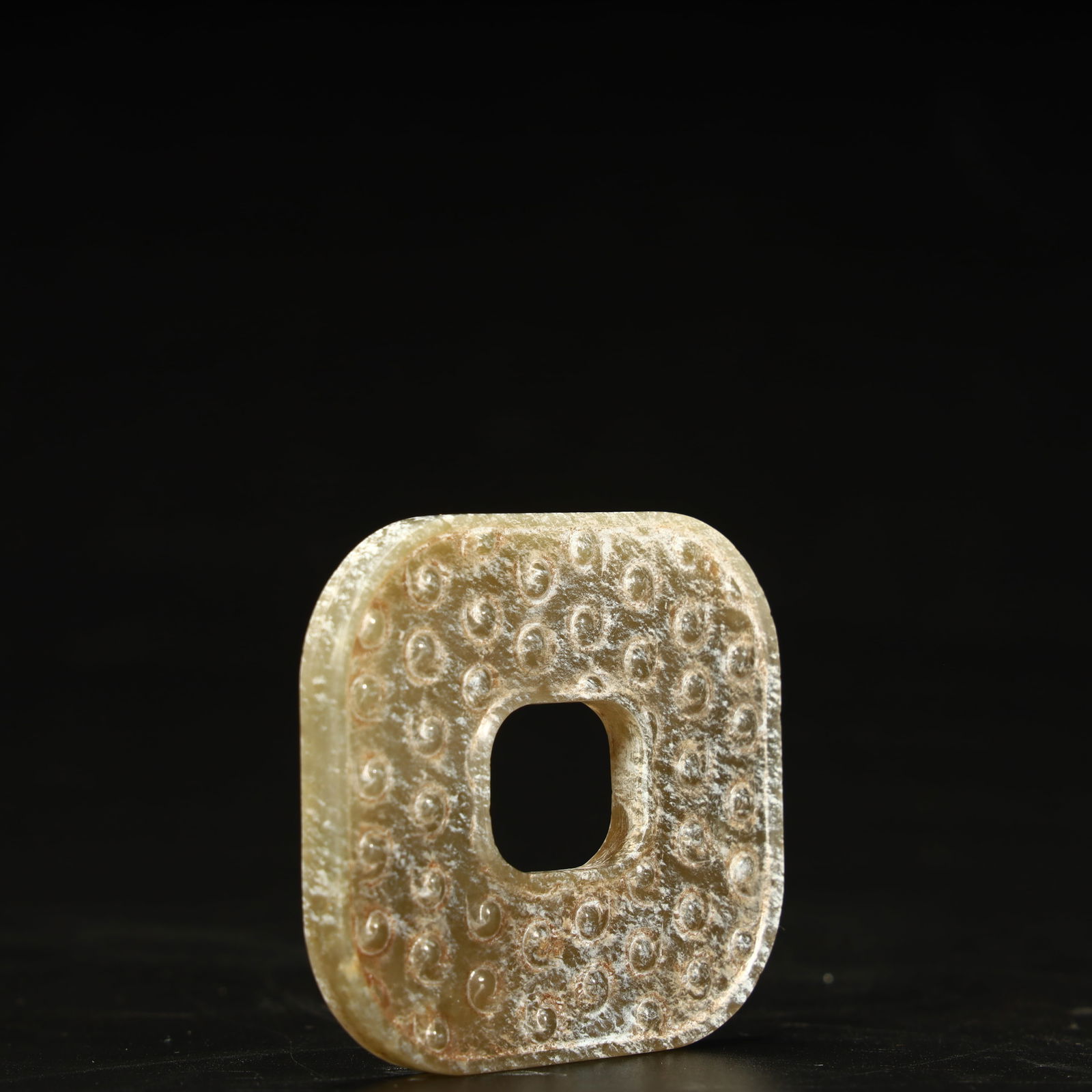 A grain pattern jade square - 5