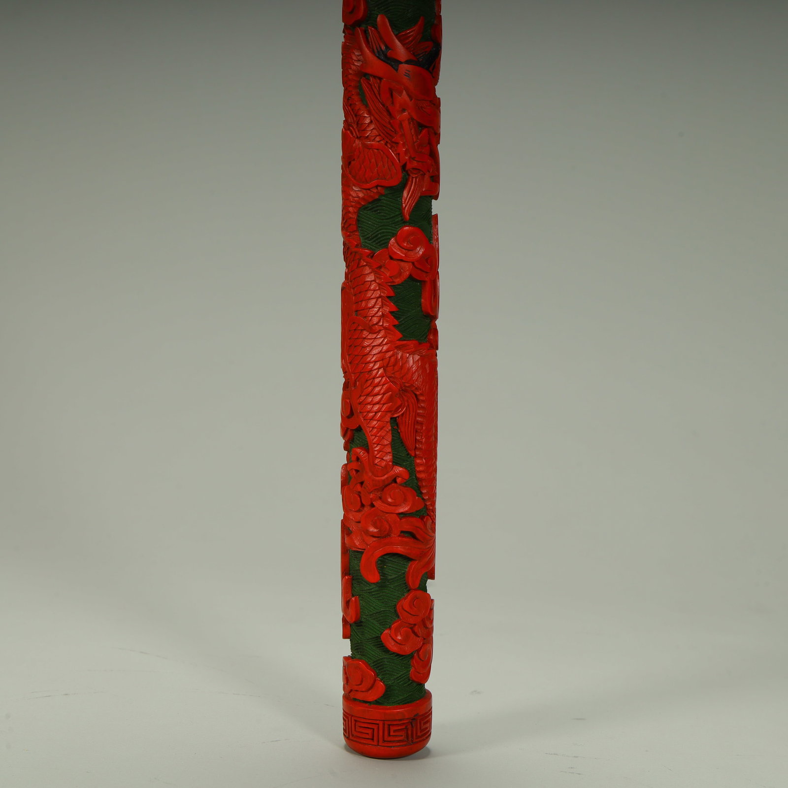 A red and green cloud dragon pattern brush - 10