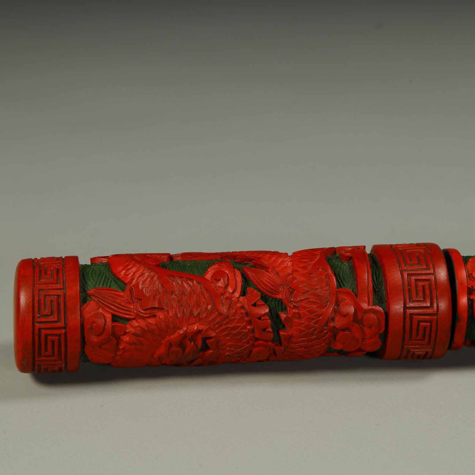 A red and green cloud dragon pattern brush - 6