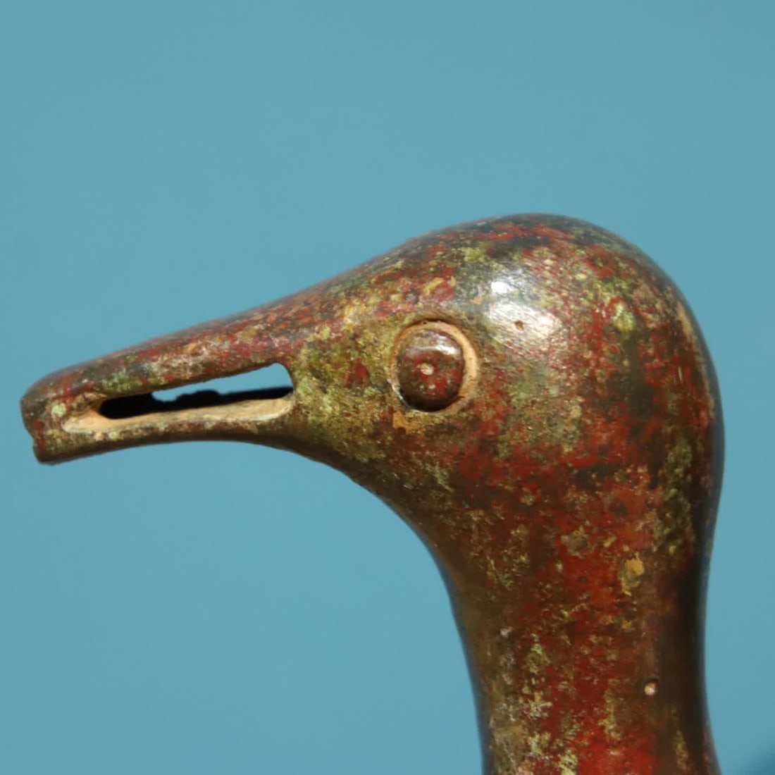 A bronze duckbill pot - 5