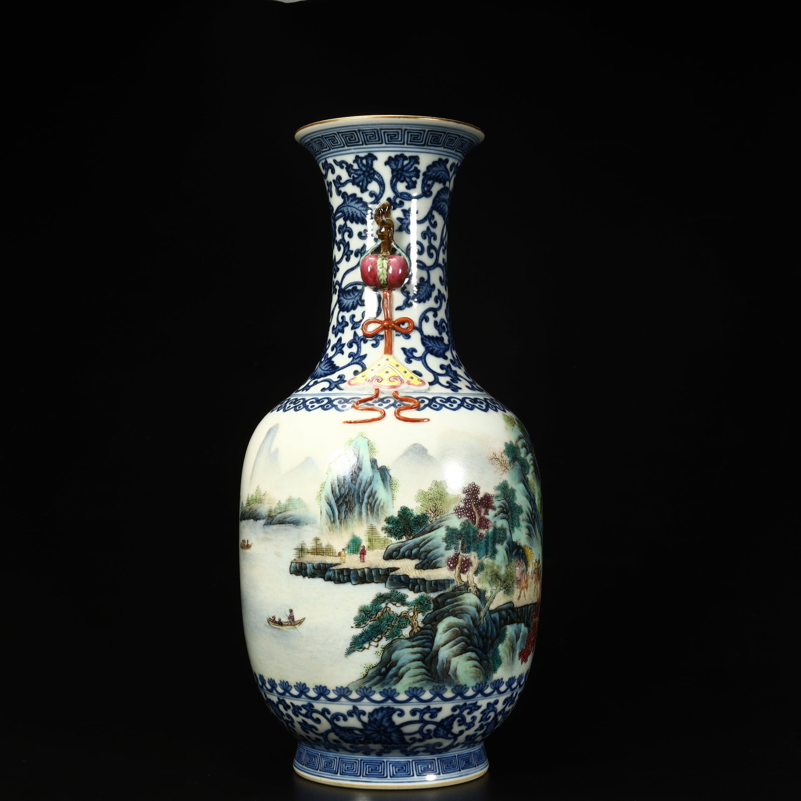 A Qianlong longevity peach amphora - 3
