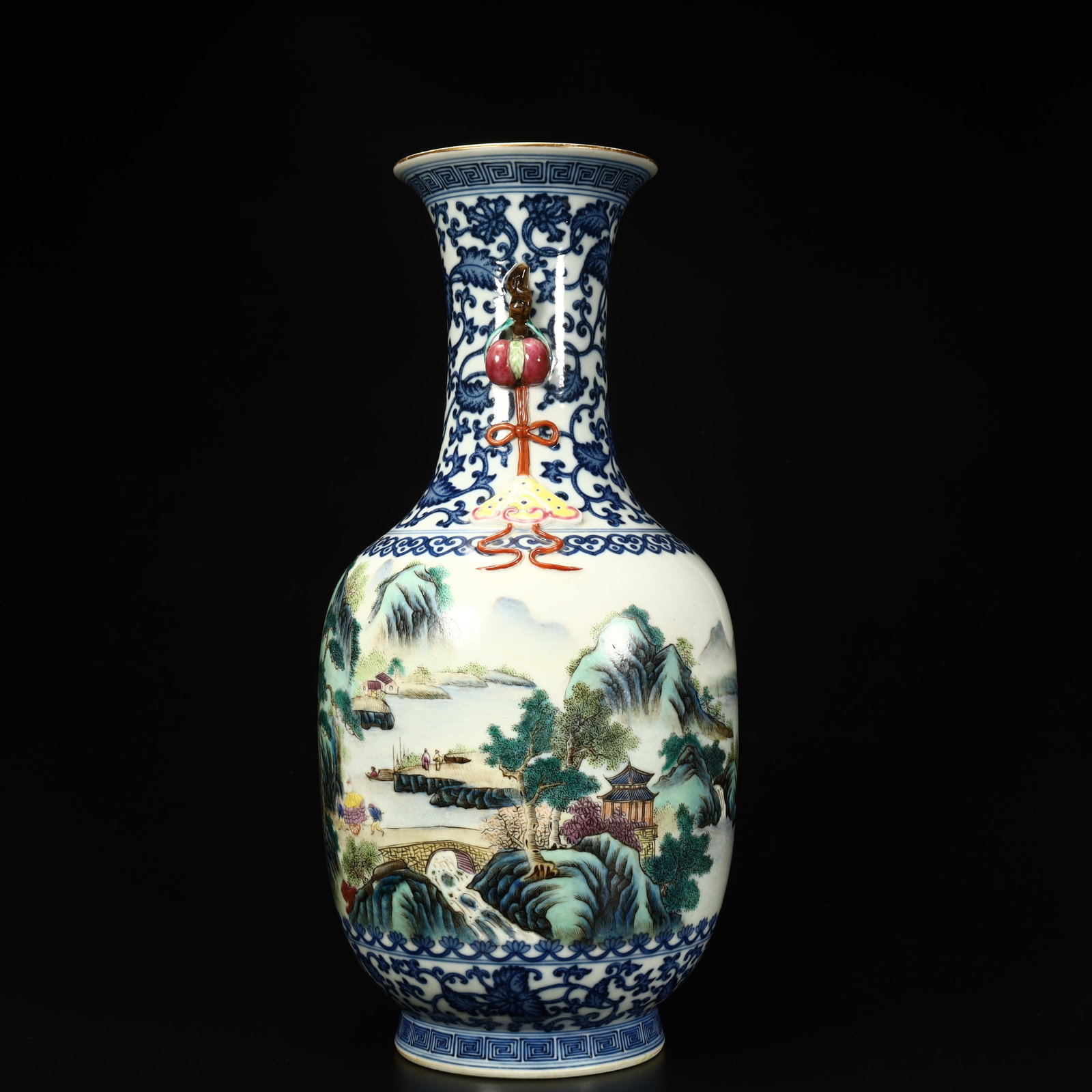 A Qianlong longevity peach amphora - 4