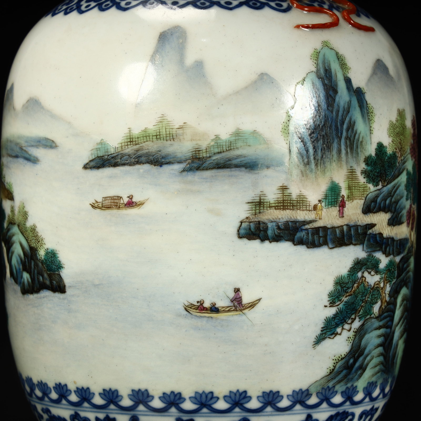 A Qianlong longevity peach amphora - 6