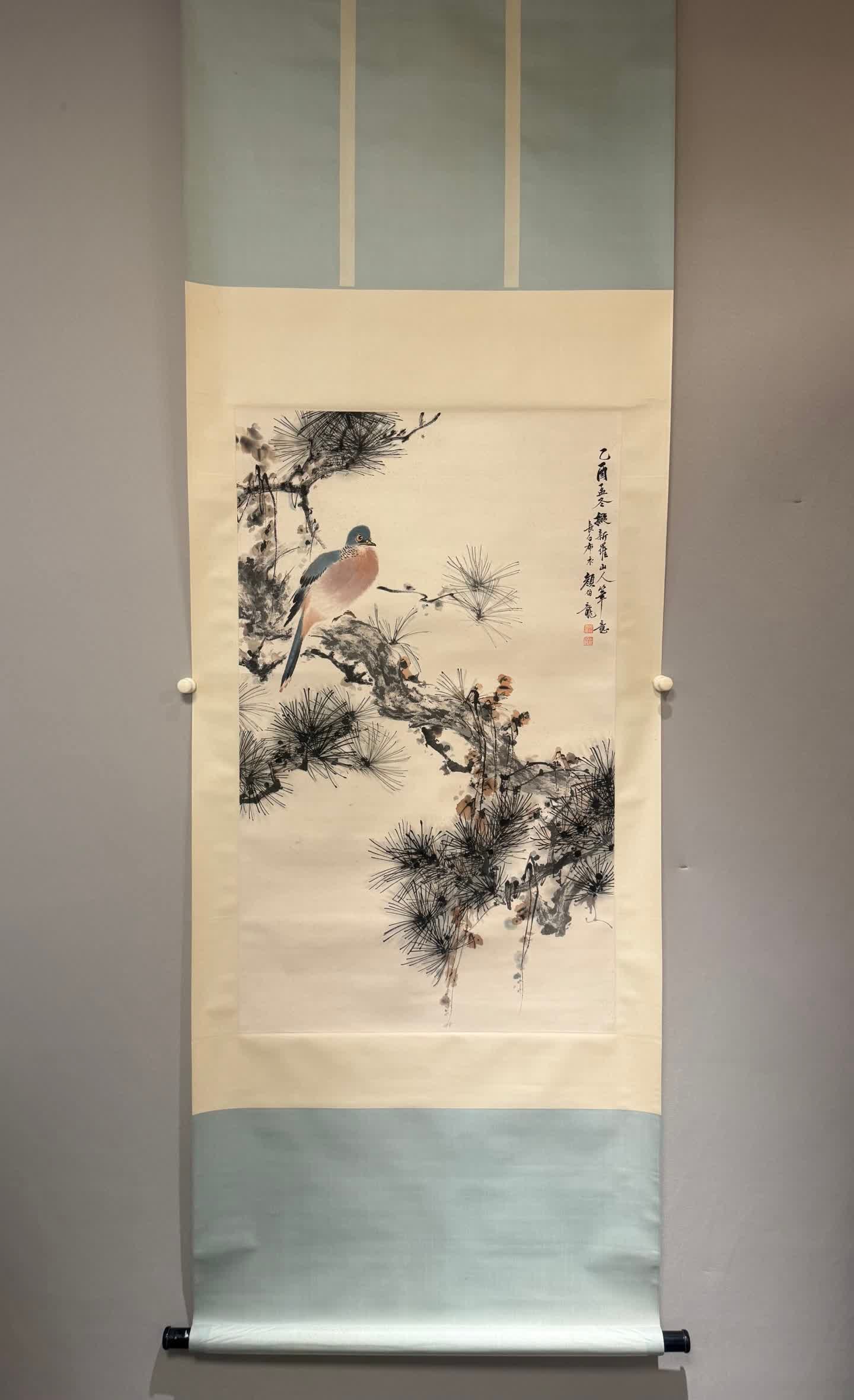 A picture of Yan Bolong's flowers and birds: Yan Bolong's flower and bird picture SIZE: Painting Core96x59cm (The Dimensions Of All Batches Are Manually Measured.If You Need More Detailed Information, Please Contact Our Customer Service Before B