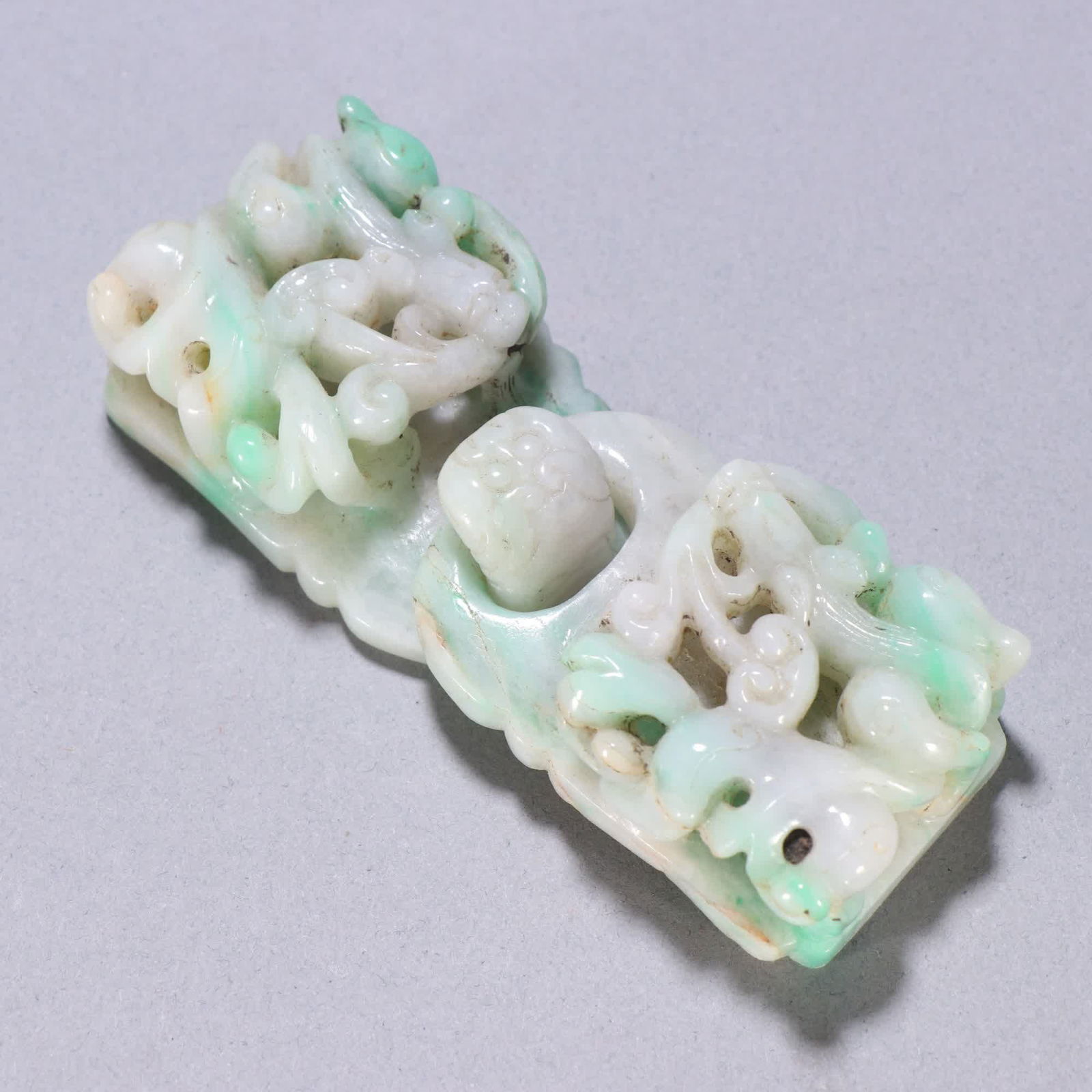 A jade dragon pattern belt buckle - 3