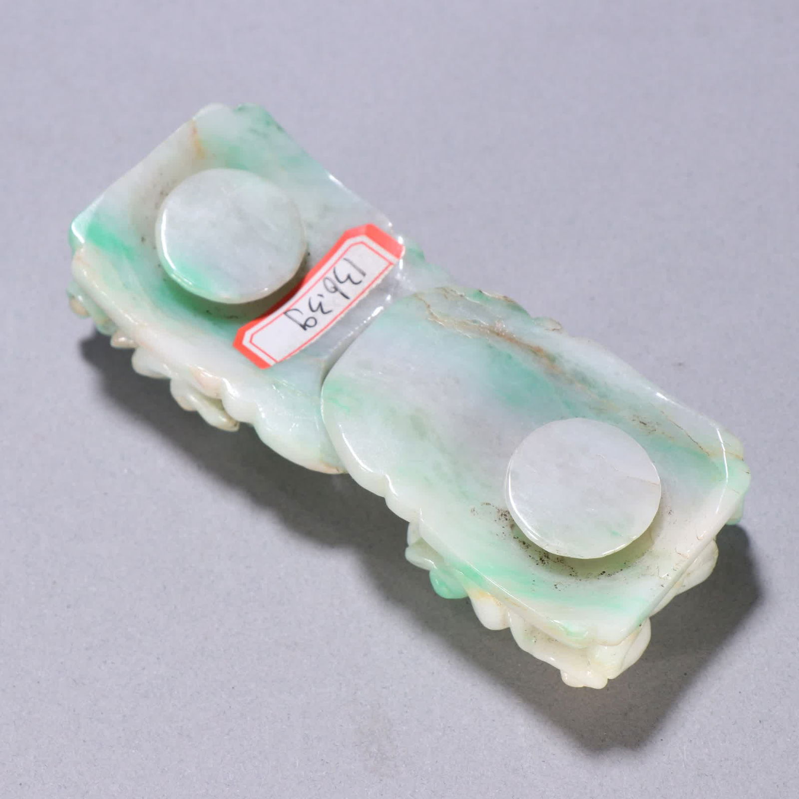 A jade dragon pattern belt buckle - 9