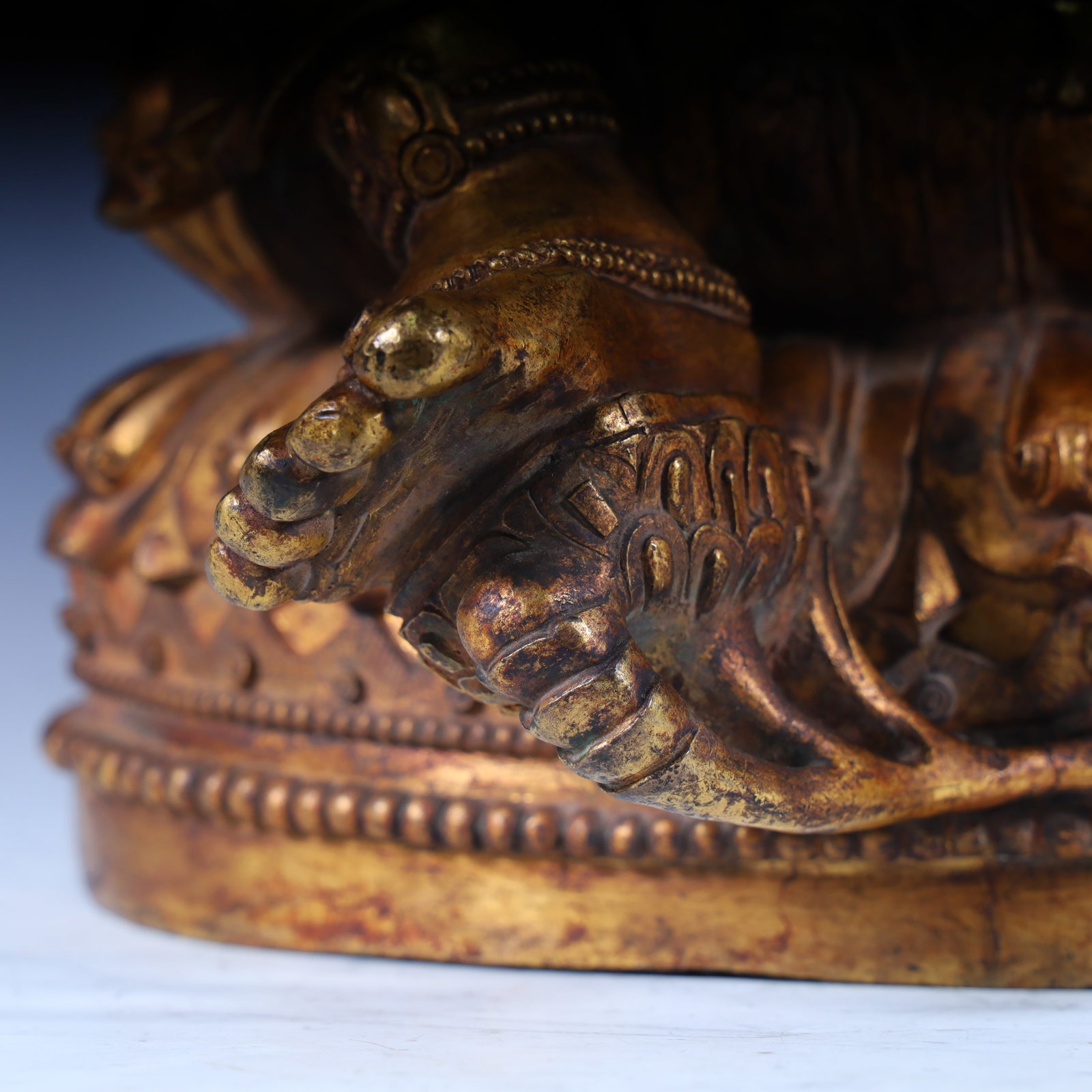 A statue of Tara, a bronze gilt Tara in Yongle in the Ming Dynasty - 6