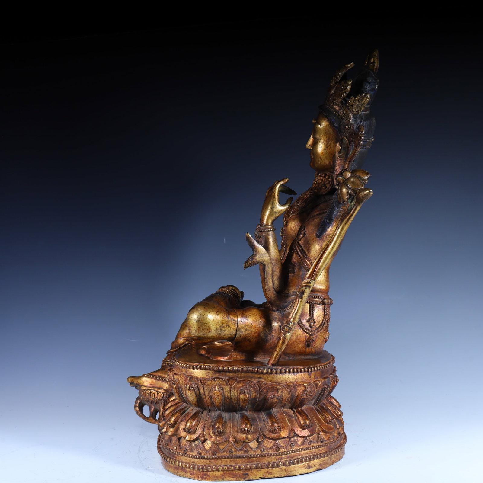 A statue of Tara, a bronze gilt Tara in Yongle in the Ming Dynasty - 7