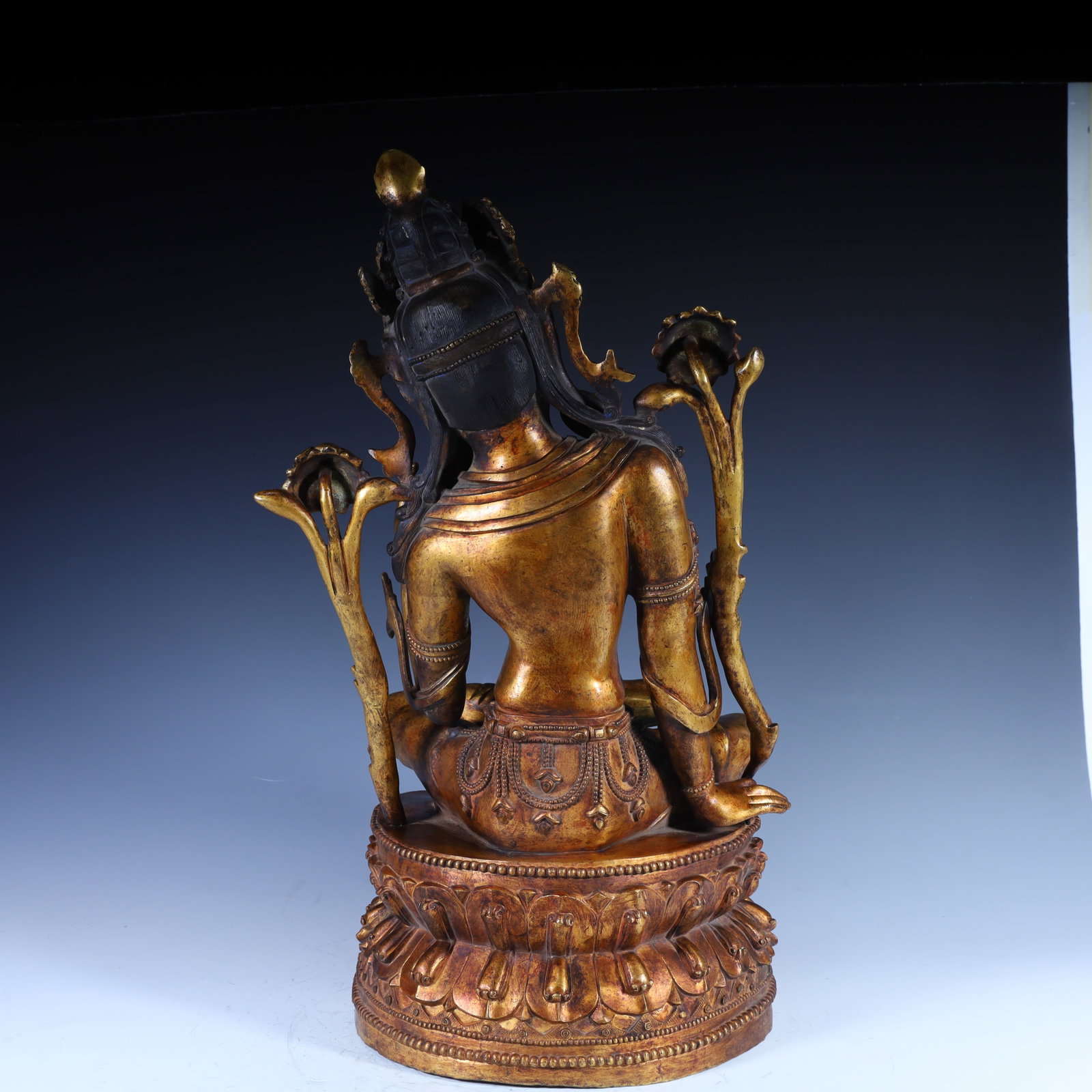 A statue of Tara, a bronze gilt Tara in Yongle in the Ming Dynasty - 9