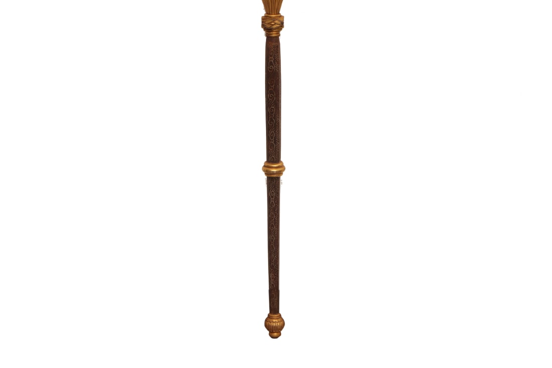 A copper-gilt staff of the Qing Dynasty - 4