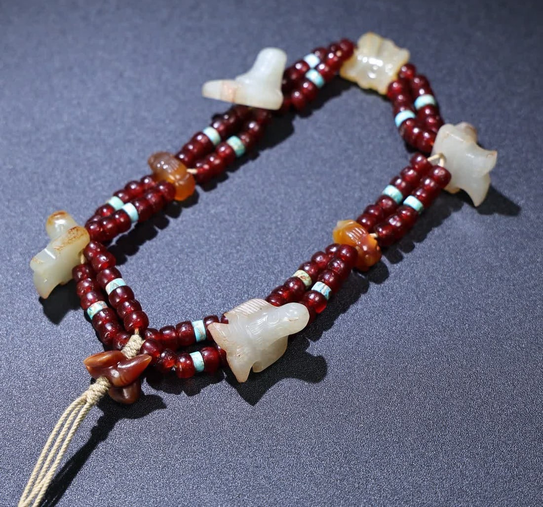 A Han Dynasty jade agate charm (1 of 9)