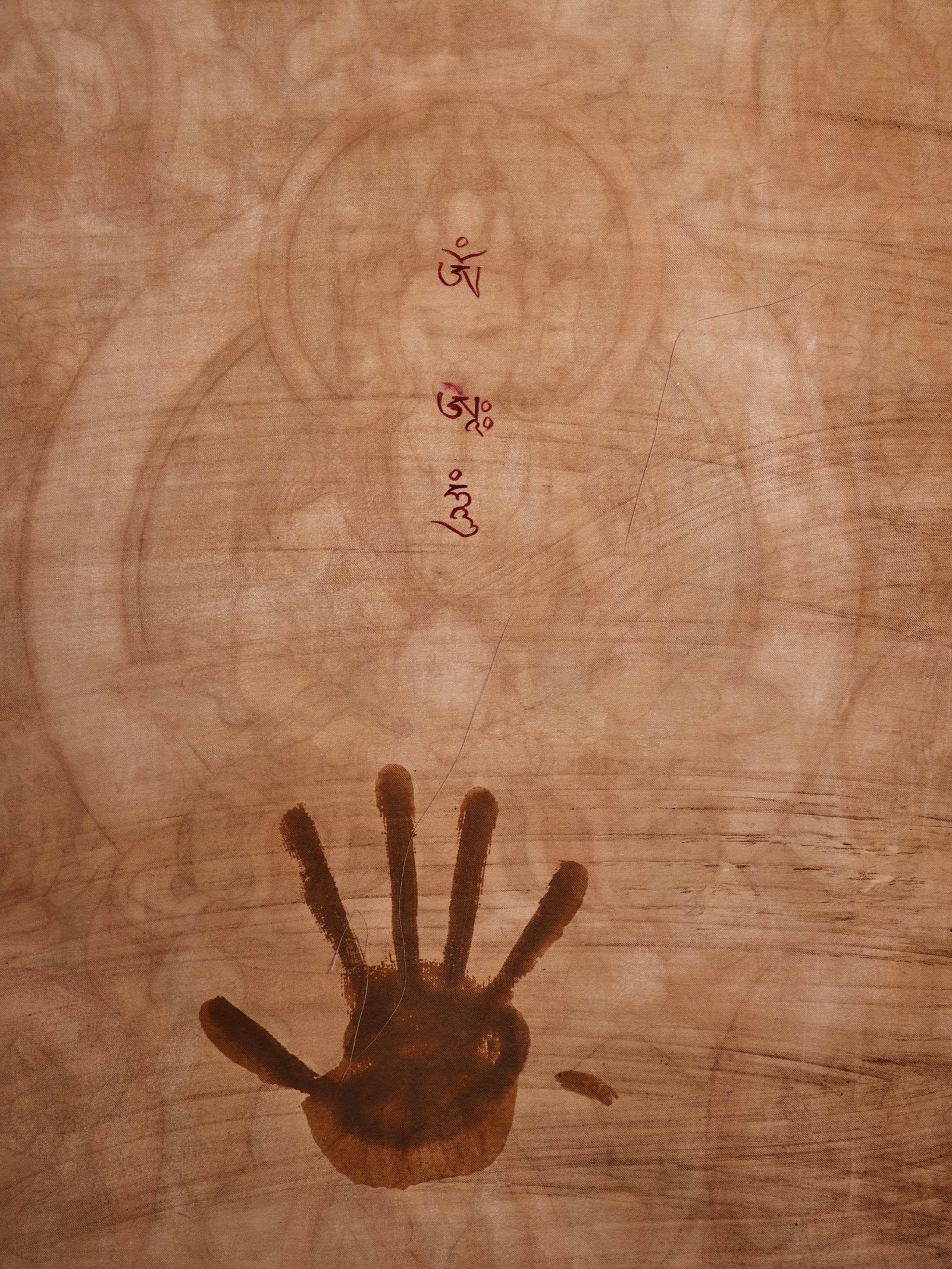 A Qing Dynasty Buddha statue cloth thangka - 10