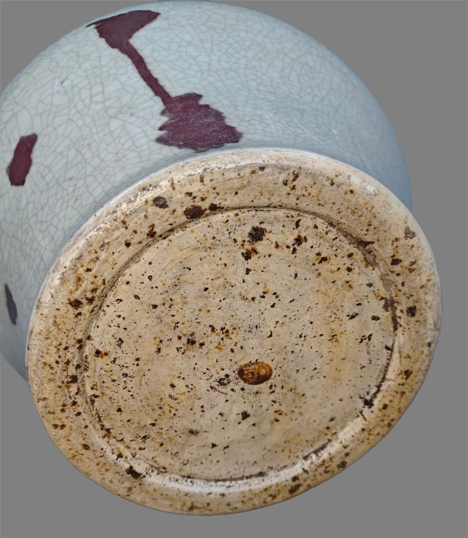 A glazed red brindle jar - 7