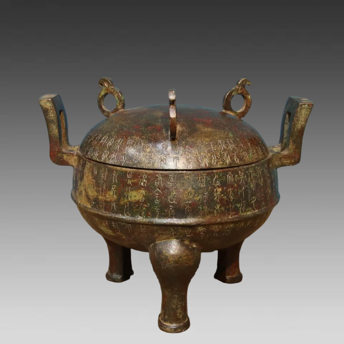 A bronze lid cauldron - 3