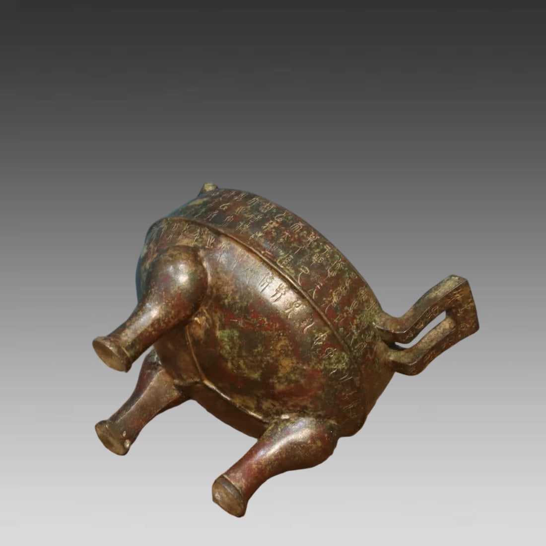 A bronze lid cauldron - 9