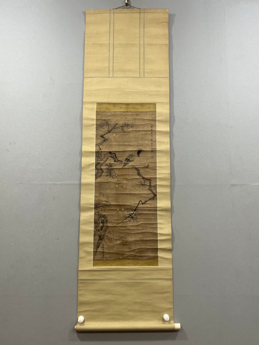 A picture of flowers and birds of the Silla mountain people: Flower and bird picture of Silla mountain people SIZE: Artistic Core29x73cm (The Dimensions Of All Batches Are Manually Measured.If You Need More Detailed Information, Please Contact Our Customer Serv