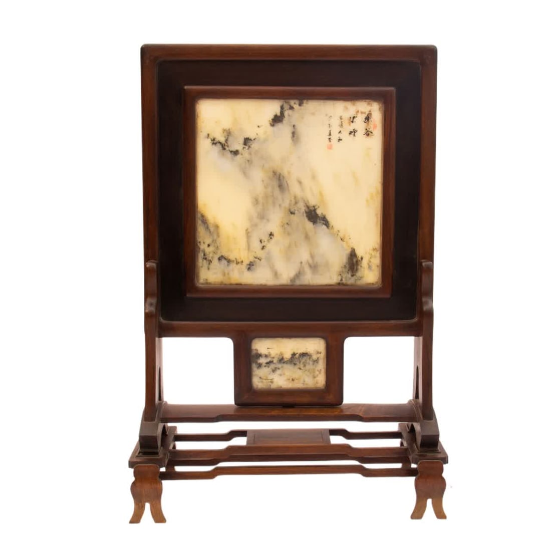 A Qing Dynasty Huanghuali interstitial screen (1 of 9)
