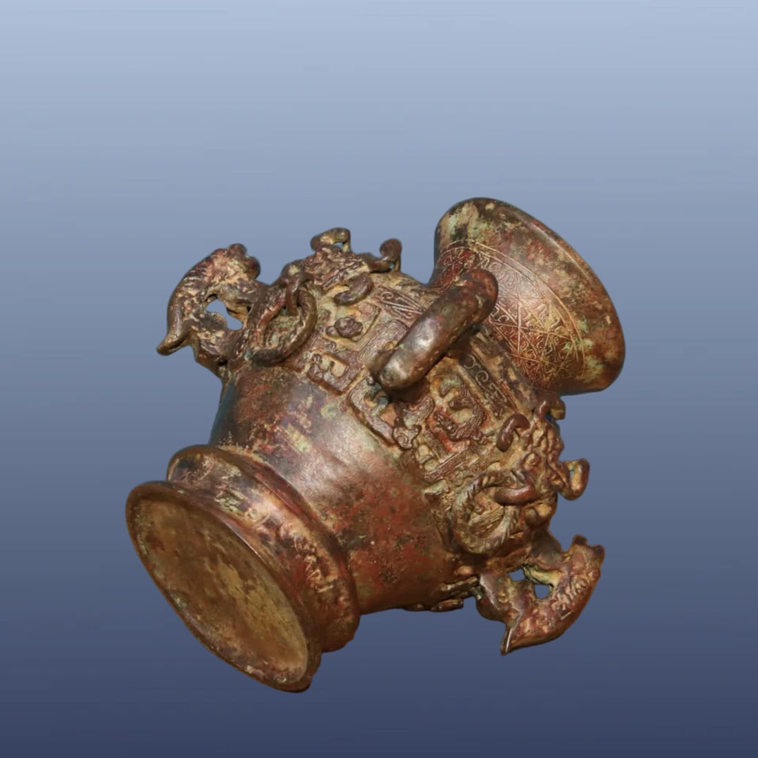 A bronze jar - 9