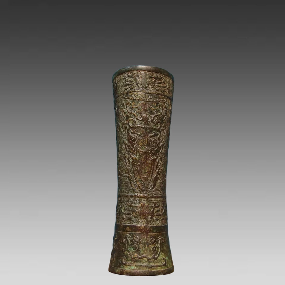 A bronze tripod cup - 2