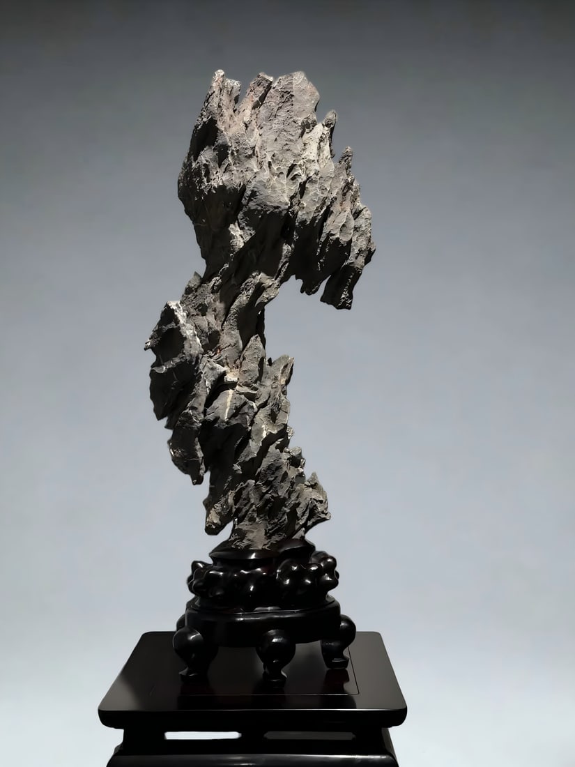 A Qing Dynasty Yingshi Qing Dynasty Shanzi study ornament: Qing Dynasty Yingshi Qing Dynasty Shanzi study ornaments SIZE: H:90cm W:34cm T:20cm (The Dimensions Of All Batches Are Manually Measured.If You Need More Detailed Information, Please Contact Our Custo