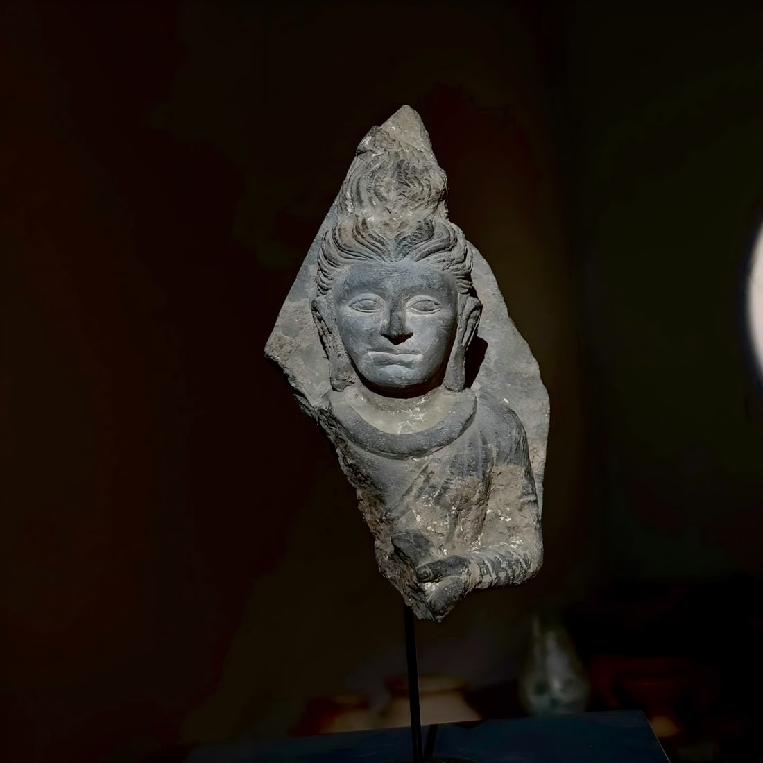 A Gandhara statue from the 2nd to 5th centuries AD: Gandhara carving elephant SIZE: W:10cm H:18cm (The Dimensions Of All Batches Are Manually Measured.If You Need More Detailed Information, Please Contact Our Customer Service Before Bidding.)