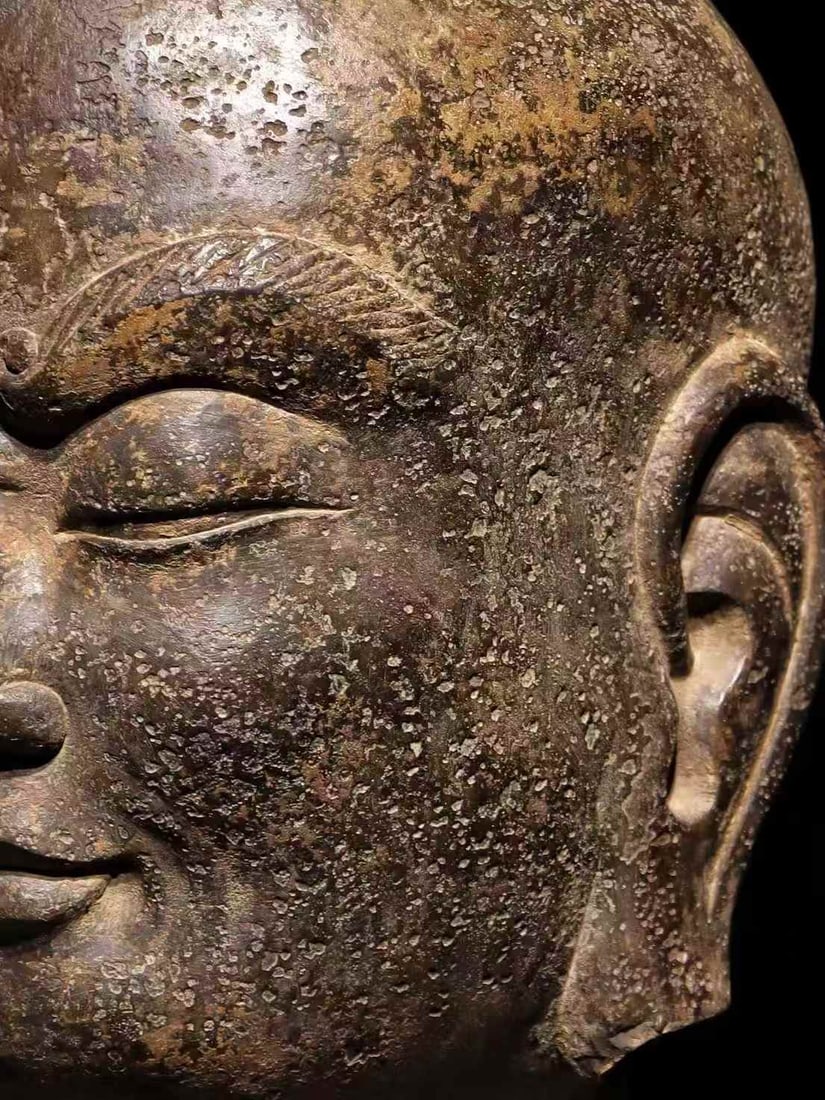A Tang bluestone Arhat head - 5