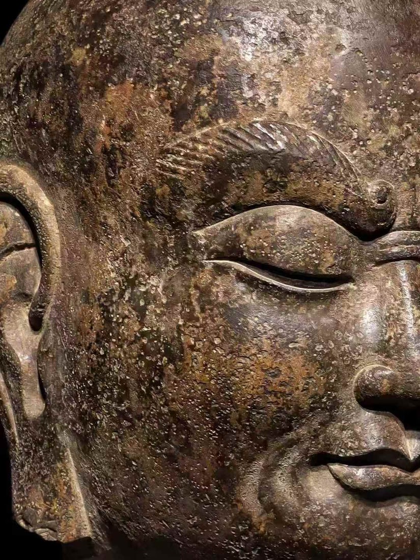 A Tang bluestone Arhat head - 6