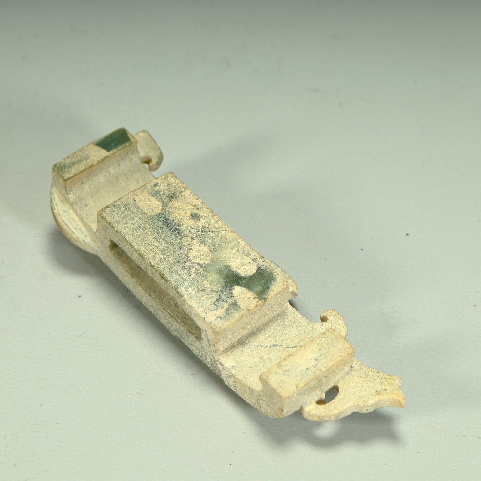 An ancient jade dragon pattern jade sword - 9