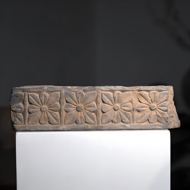 A Gandhara stone ornament from the 2nd-5th centuries AD lotus flower (1 of 7)