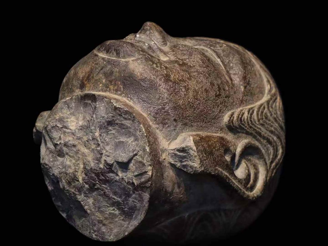 A Great Wei bluestone Buddha head - 7