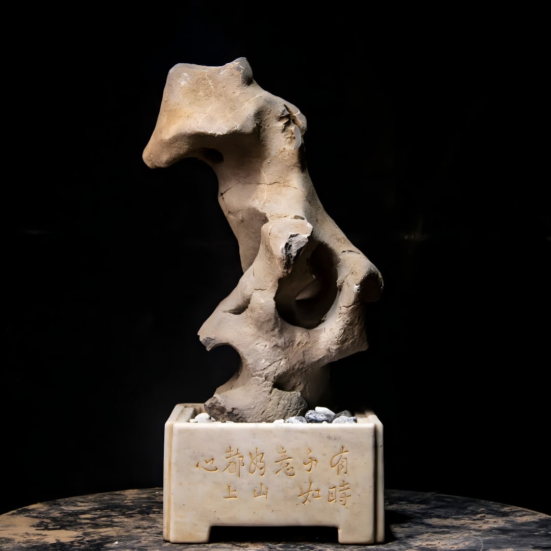 A bonsai ornament of Shishanzi in Taihu Lake in the Qing Dynasty: Qing Dynasty Taihu Lake Shishanzi bonsai ornament SIZE: Total H: 46cm Basin L: 20cm H: 11cm (The Dimensions Of All Batches Are Manually Measured.If You Need More Detailed Information, Please Contact O