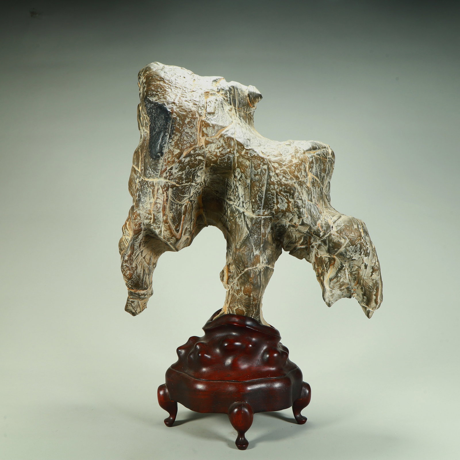 A Lingbi stone with the study offering stone (1 of 8)