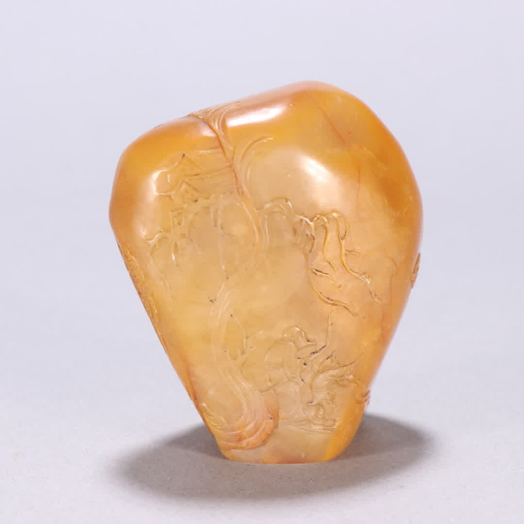 A Qing dynasty Tian Huangshi character story seal: Qing Dynasty Tian Huangshi Character Story Seal SIZE: H:6.5cm W:5.7cm W:190g (The Dimensions Of All Batches Are Manually Measured.If You Need More Detailed Information, Please Contact Our Customer Ser